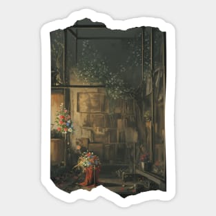 Abandoned Flower Shop - Dreamcore Diffusion Sticker